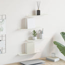 vidaXL Lebegő polc Falra szerelhető 4 pcs Fehér 40 x 8,5 x 2,5 cm Acél