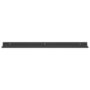 vidaXL Lebegő polc 2 db Fekete 60 x 9 x 2,5 cm Acél