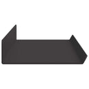 vidaXL Lebegő polc 2 db Fekete 60 x 9 x 2,5 cm Acél