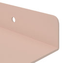 vidaXL Lebegő polc 2 pcs Rózsaszín 60 x 8,5 x 2,5 cm Acél