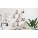 vidaXL Lebegő polc 4 pcs Rózsaszín 60 x 8,5 x 2,5 cm Acél