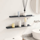 vidaXL Lebegő polc 2 pcs Antracit 60 x 8,5 x 2,5 cm Acél