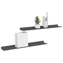 vidaXL Lebegő polc 2 pcs Antracit 60 x 8,5 x 2,5 cm Acél