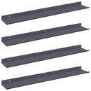 vidaXL Lebegő polc 4 pcs Antracit 60 x 8,5 x 2,5 cm Acél