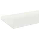 vidaXL Lebegő polc 2 db Fehér 60 x 8,5 x 2,5 cm Acél