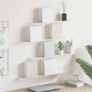 vidaXL Lebegő polc Falra szerelhető 4 pcs Fehér 60 x 8,5 x 2,5 cm Acél
