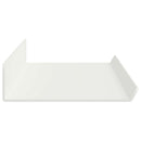 vidaXL Lebegő polc Falra szerelhető 4 pcs Fehér 60 x 8,5 x 2,5 cm Acél