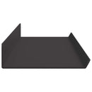 vidaXL Lebegő polc Falra szerelhető 2 pcs Fekete 80 x 9 x 2,5 cm Acél