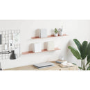 vidaXL Lebegő polc Falra szerelhető 2 pcs Rózsaszín 80 x 9 x 2,5 cm