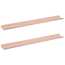 vidaXL Lebegő polc Falra szerelhető 2 pcs Rózsaszín 80 x 9 x 2,5 cm
