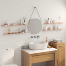 vidaXL Lebegő polc 4 pcs Rózsaszín 80 x 9 x 2,5 cm Acél