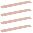 vidaXL Lebegő polc 4 pcs Rózsaszín 80 x 9 x 2,5 cm Acél