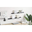 vidaXL Lebegő polc 2 pcs Antracit 80 x 9 x 2,5 cm Acél