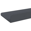 vidaXL Lebegő polc 2 pcs Antracit 80 x 9 x 2,5 cm Acél