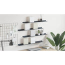 vidaXL Lebegő polc 4 pcs Antracit 80 x 9 x 2,5 cm Acél