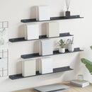 vidaXL Lebegő polc 4 pcs Antracit 80 x 9 x 2,5 cm Acél