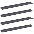 vidaXL Lebegő polc 4 pcs Antracit 80 x 9 x 2,5 cm Acél