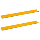vidaXL Lebegő polc 2 pcs Mustár sárga 80 x 9 x 2,5 cm Acél