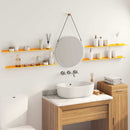 vidaXL Lebegő polc 4 pcs Mustár sárga 80 x 9 x 2,5 cm Acél