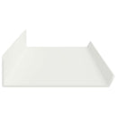 vidaXL Lebegő polc Falra szerelhető 2 pcs Fehér 80 x 9 x 2,5 cm Acél