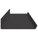 vidaXL Lebegő polc 2 db Fekete 100 x 9 x 2,5 cm Acél