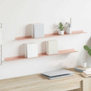 vidaXL Lebegő polc 2 pcs Rózsaszín 100 x 9 x 2,5 cm Acél