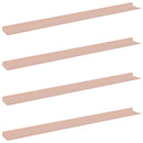 vidaXL Lebegő polc 4 pcs Rózsaszín 100 x 9 x 2,5 cm Acél