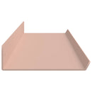 vidaXL Lebegő polc 4 pcs Rózsaszín 100 x 9 x 2,5 cm Acél