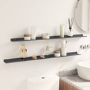 vidaXL Lebegő polc 2 pcs Antracit 100 x 9 x 2,5 cm Acél