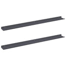 vidaXL Lebegő polc 2 pcs Antracit 100 x 9 x 2,5 cm Acél