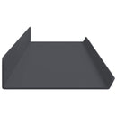 vidaXL Lebegő polc 2 pcs Antracit 100 x 9 x 2,5 cm Acél