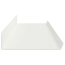 vidaXL Lebegő polc 2 db Fehér 100 x 9 x 2,5 cm Acél