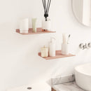 vidaXL Lebegő polc 2 pcs Rózsaszín 30 x 18 x 2,5 cm Acél
