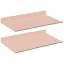 vidaXL Lebegő polc 2 pcs Rózsaszín 30 x 18 x 2,5 cm Acél
