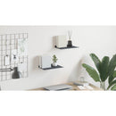 vidaXL Lebegő polc 2 pcs Antracit 30 x 18 x 2,5 cm Acél