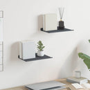 vidaXL Lebegő polc 2 pcs Antracit 30 x 18 x 2,5 cm Acél