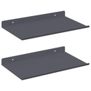 vidaXL Lebegő polc 2 pcs Antracit 30 x 18 x 2,5 cm Acél