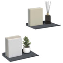 vidaXL Lebegő polc 2 pcs Antracit 30 x 18 x 2,5 cm Acél
