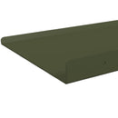 vidaXL Lebegő polc 2 pcs Olajzöld 30 x 18 x 2,5 cm Acél