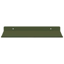 vidaXL Lebegő polc 2 pcs Olajzöld 30 x 18 x 2,5 cm Acél
