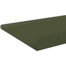 vidaXL Lebegő polc 4 pcs Olajzöld 30 x 18 x 2,5 cm Acél