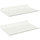 vidaXL Lebegő polc 2 db Fehér 30 x 18 x 2,5 cm Acél