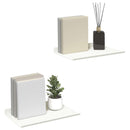 vidaXL Lebegő polc 2 db Fehér 30 x 18 x 2,5 cm Acél