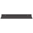 vidaXL Lebegő polc 2 db Fekete 40 x 18 x 2,5 cm Acél