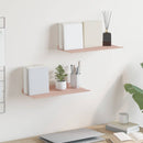 vidaXL Lebegő polc 2 pcs Rózsaszín 40 x 18 x 2,5 cm Acél