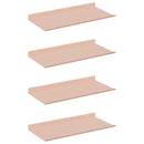 vidaXL Lebegő polc 4 pcs Rózsaszín 40 x 18 x 2,5 cm Acél