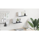 vidaXL Lebegő polc 2 pcs Antracit 40 x 18 x 2,5 cm Acél