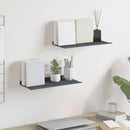 vidaXL Lebegő polc 2 pcs Antracit 40 x 18 x 2,5 cm Acél