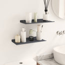 vidaXL Lebegő polc 2 pcs Antracit 40 x 18 x 2,5 cm Acél