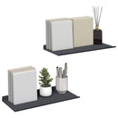 vidaXL Lebegő polc 2 pcs Antracit 40 x 18 x 2,5 cm Acél